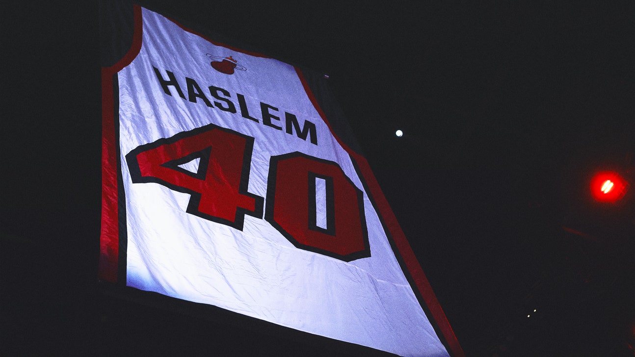 Heat retire Udonis Haslem's No. 40 jersey for his 20 years in Miami