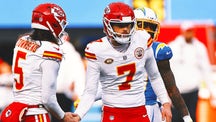NEXT Trending Image: Mike Edwards, Harrison Butker propel Chiefs past Chargers 13-12 without Mahomes or Kelce