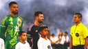 Lionel Messi, Saint West walk onto pitch together before Inter Miami-LA Galaxy