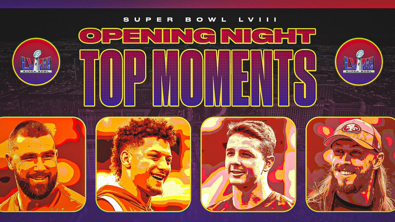 Super Bowl Opening Night Travis Kelce on Taylor Swift; Patrick Mahomes