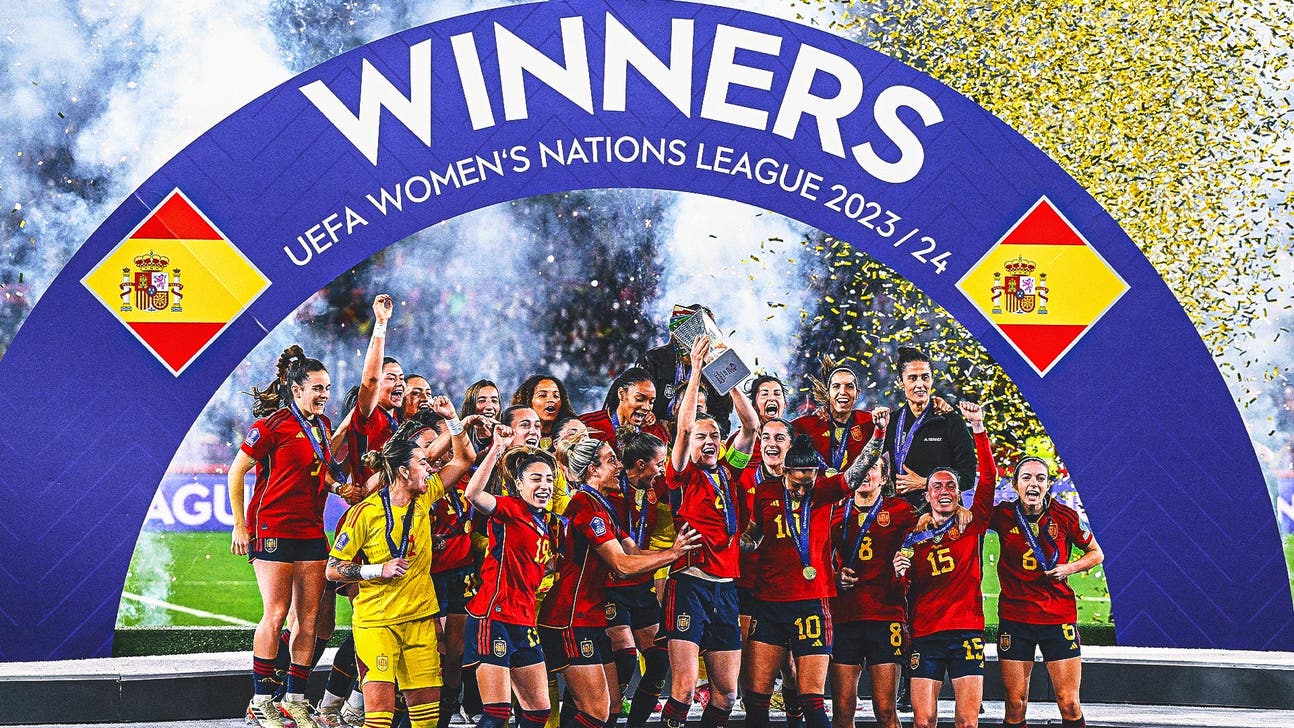 Spain women celebrate another soccer title. This time without the distractions