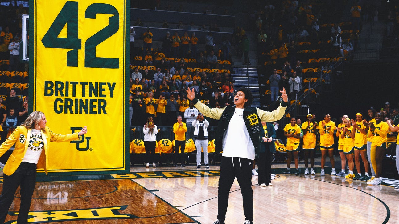 Brittney Griner's No. 42 jersey retired by Baylor