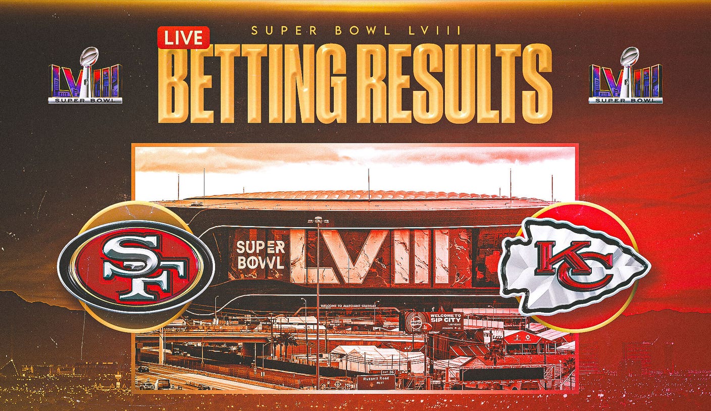 2024 Super Bowl LVIII odds: 49ers-Chiefs live betting results tracker