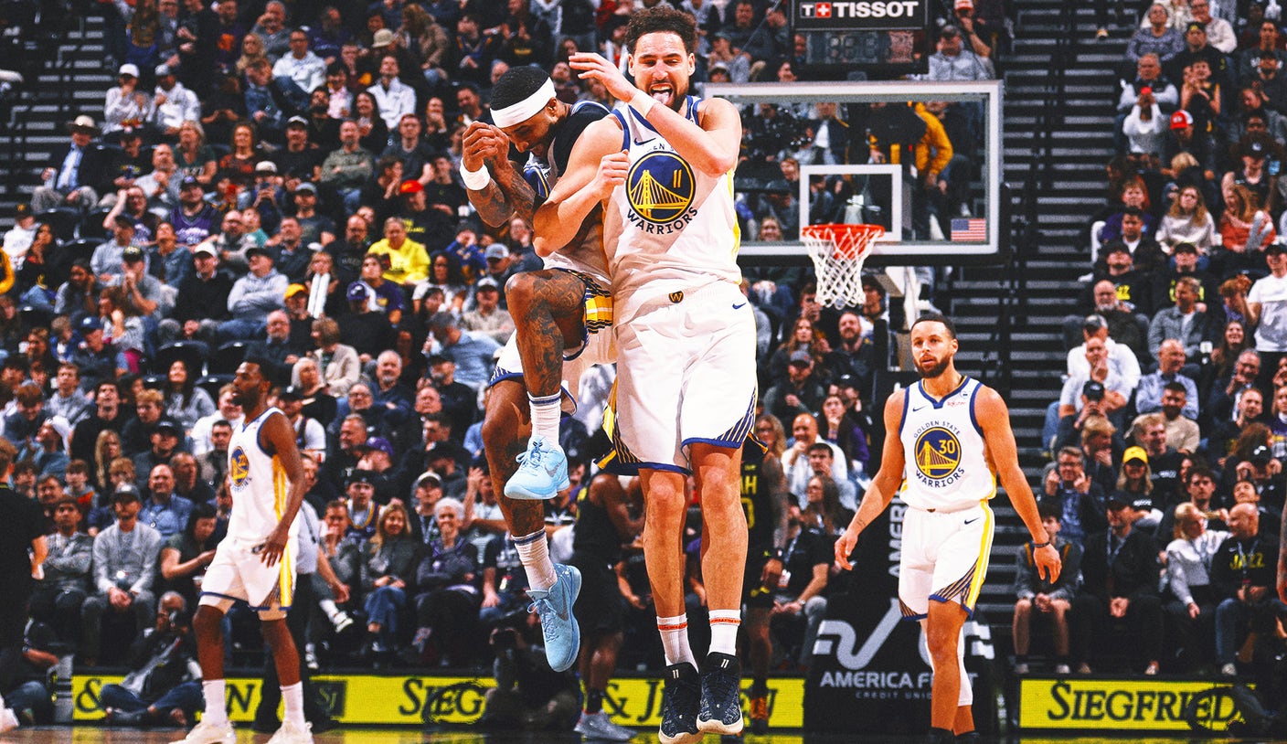 Warriors Defeat Jazz 129-107 Without Coach Kerr: Thompson and Curry Shine