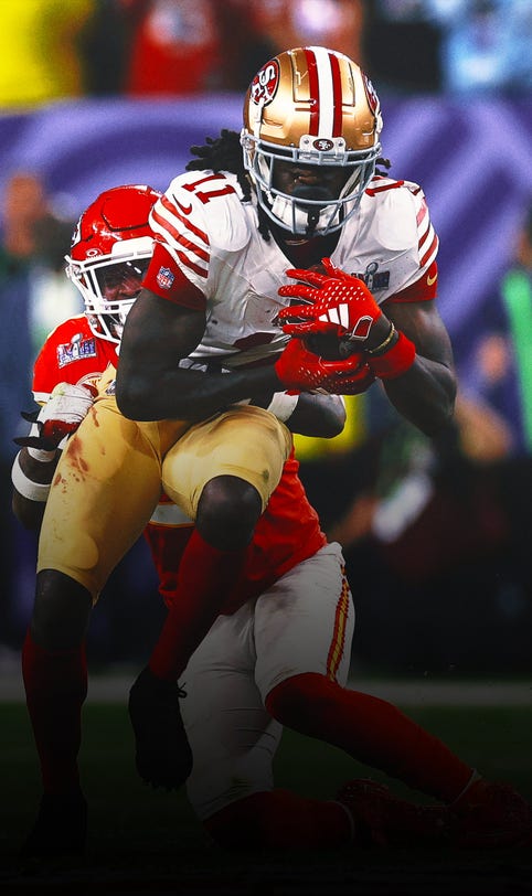 Patriots reportedly out of running for 49ers' Brandon Aiyuk as WR trade talks continue