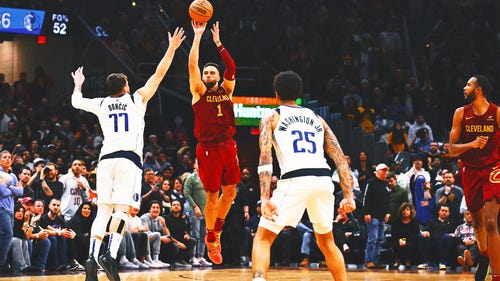 NBA Trending Images: Max Strus sinks 59-footer at final horn, leading Cavaliers to 121-119 win over Mavericks