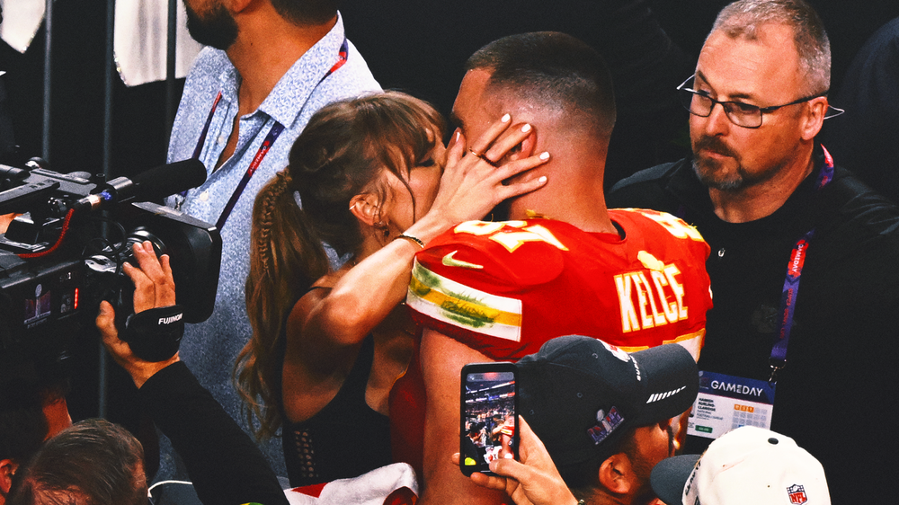 Travis Kelce talks visiting Taylor Swift in Australia, confuses Yoko Ono with Apolo Ohno