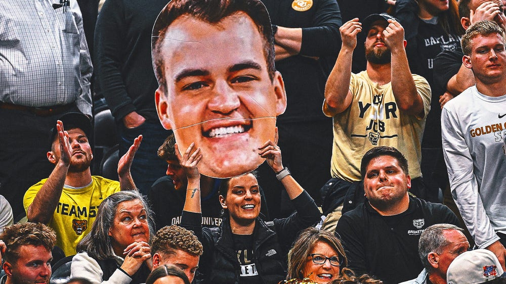 Oakland University sold $8,000 worth of t-shirts to Louisville fans, says head coach Greg Kampe