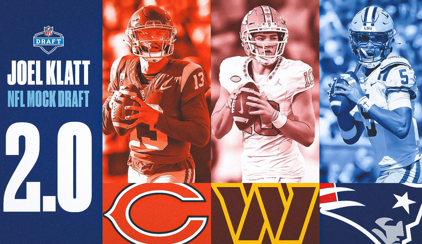 2024 NFL Mock Draft 2.0 6 QBs picked in first round; Vikings trade up