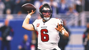 BAKER MAYFIELD Trending Image: Buccaneers QB Baker Mayfield Facing Possible Absence After Shoulder Injury