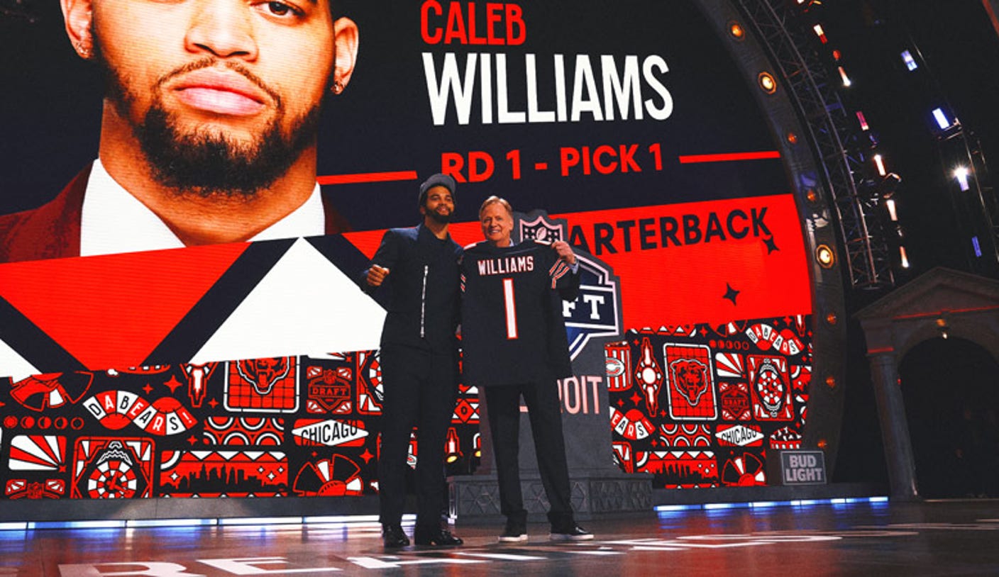 Bears’ Caleb Williams breaks Caitlin Clark’s draft night merch sales record