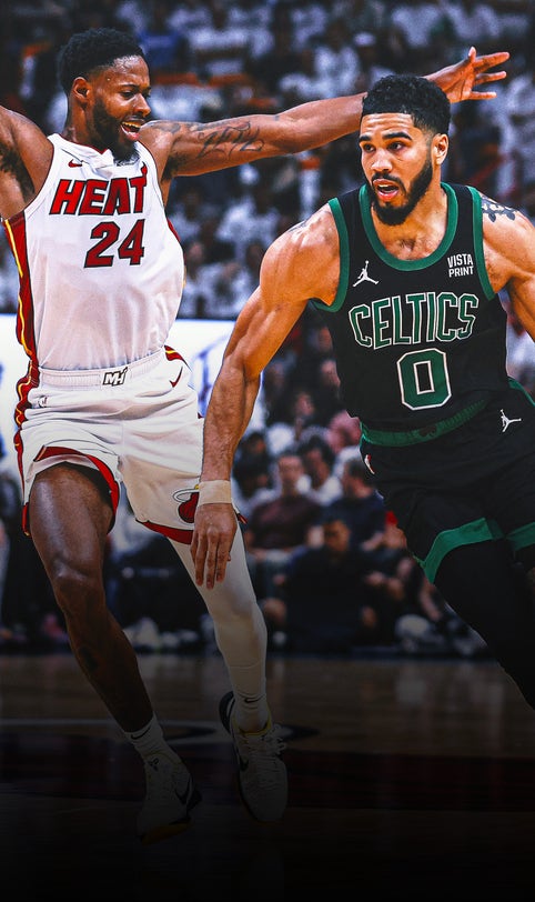 Celtics top Heat 102-88 despite Kristaps Porzingis' injury to take a 3-1 East playoff series lead
