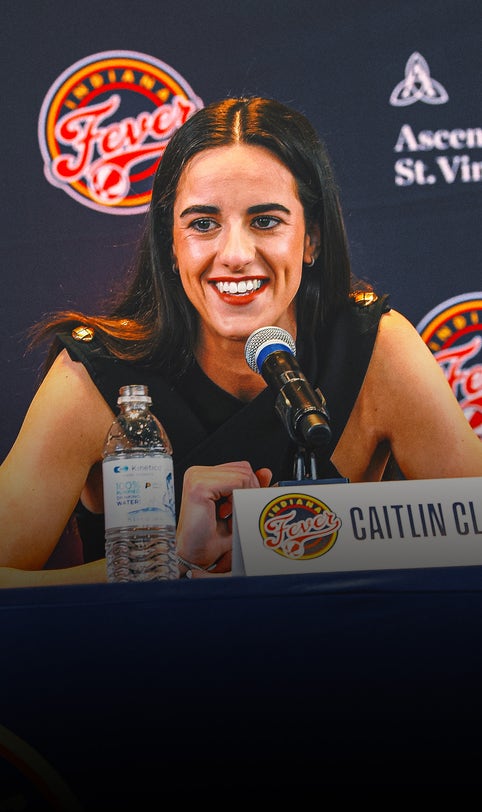 Caitlin Clark looks like a natural as Indiana Fever introduce WNBA's top draft pick