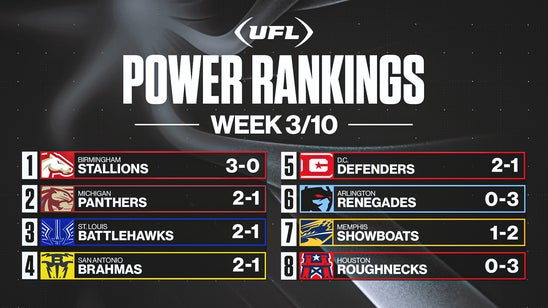 UFL Week 3 power rankings: Panthers make big jump; Stallions remain No. 1