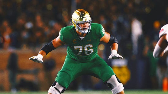 Chargers OT Joe Alt wants to be 'dominant' with strike, loves Jim Harbaugh