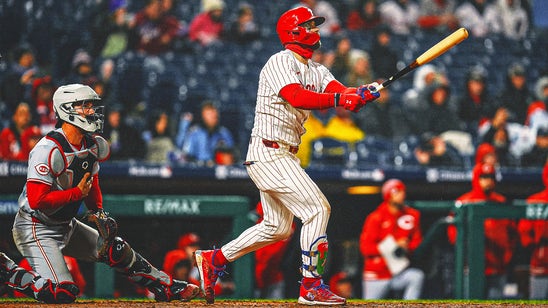 Phillies slugger Bryce Harper homers for his first 3 hits of the season
