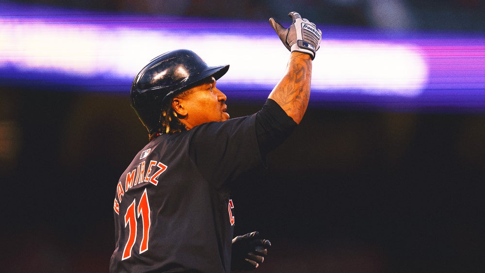 José Ramírez's reaction to Angels pitching around him: 'I'm better than Barry Bonds'