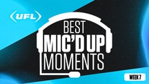 NEXT Trending Image: UFL 2024: Best mic’d up moments from Week 7