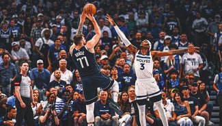 Next Story Image: Luka Doncic and Kyrie Irving each score 33 points as Mavs beat Wolves for 3-0 lead in West finals
