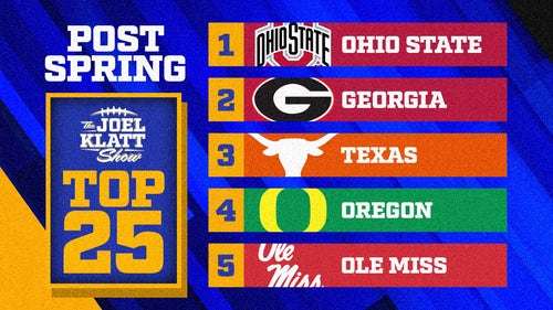 NEXT Trending Image: Joel Klatt's 2024 post-spring top 25 rankings: Ohio State, Georgia on top