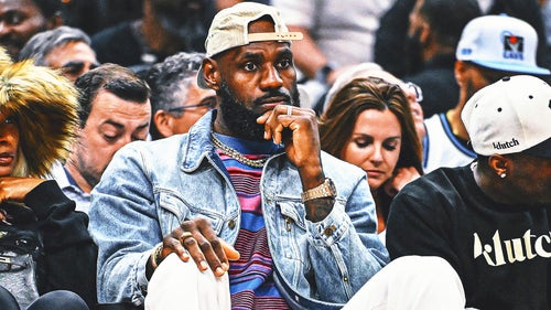 LEBRON JAMES Trending Image: LeBron James returns to his old stomping grounds attending Celtics-Cavaliers Game 4 in Cleveland