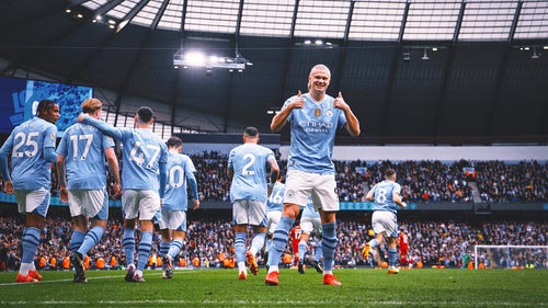 PREMIER LEAGUE Trending Image: Erling Haaland nets four goals as Man City routs Wolves 5-1 to stay in control of Premier League title race