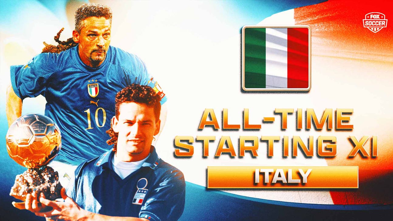 Italy All-Time XI: Roberto Baggio stars in midfield with Andrea Pirlo