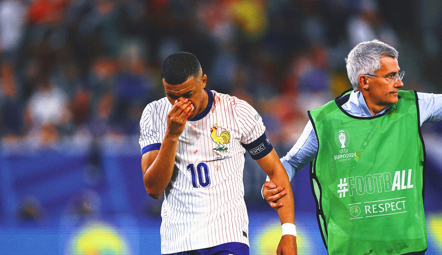 Kylian Mbappé reportedly breaks nostril in France’s win over Austria however avoids surgical procedure Kylian Mbappé reportedly breaks nostril in France’s win over Austria however avoids surgical procedure