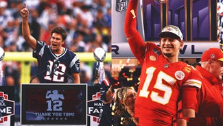 Next Story Image: Brady-Mahomes rivalry moves from gridiron to court ahead of NBA Finals
