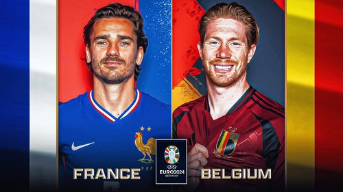 Imagem de tendência da EURO CUP: Euro 2024: Vizinhos França e Bélgica se encontram com Mbappé ainda usando máscara