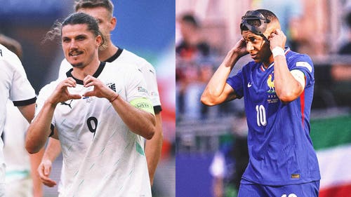 Imagem de tendência da EURO CUP: Mbappé marca o primeiro gol da Euro, mas a França surpreende quando a Áustria lidera o Grupo D