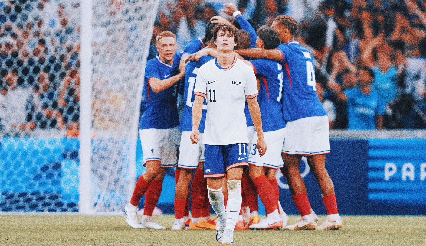 La France gagne 3-0 contre l’équipe masculine américaine de football lors du premier match des Jeux olympiques