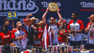 Next Story Image: Patrick Bertoletti wins 2024 Nathan's hot dog eating contest