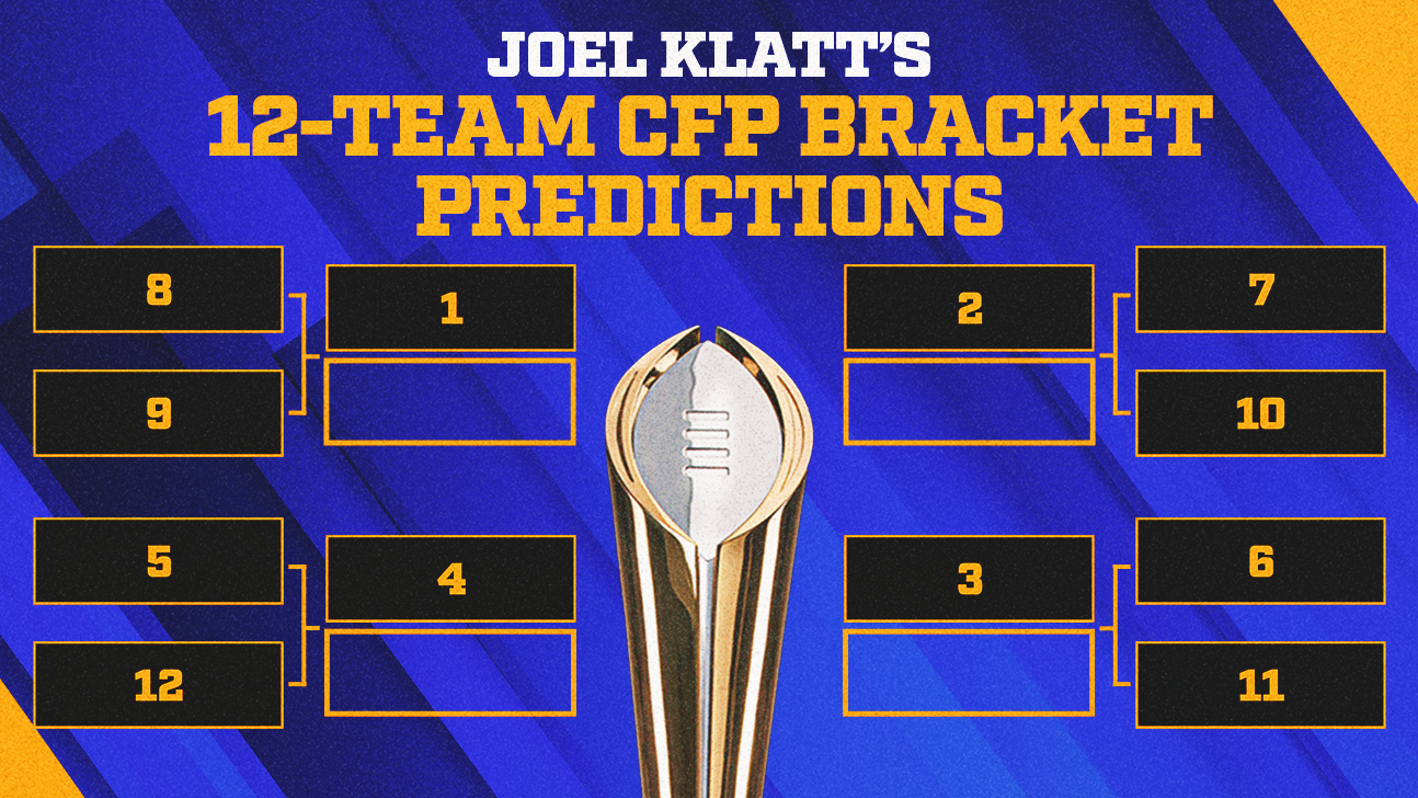 Joel Klatt Predicting the 12team bracket in the 2024 College Football