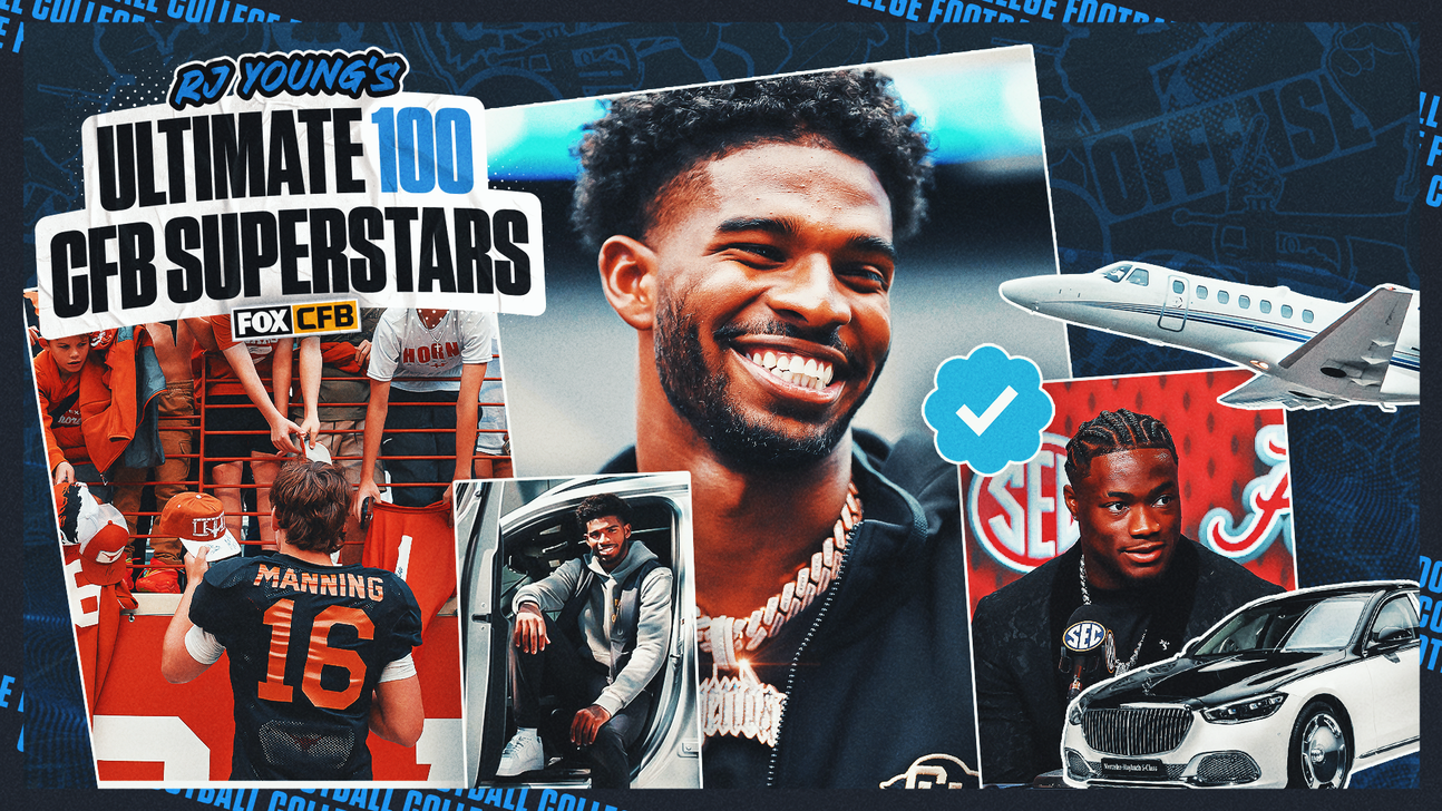 2024 college football rankings RJ Young's ultimate 100 CFB superstars