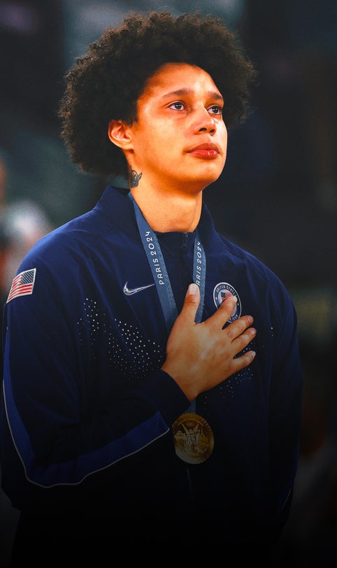 Brittney Griner lets tears flow during national anthem after USA women win gold