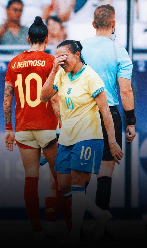 Brazil great Marta loses appeal against two-game ban, will miss semifinal vs. Spain