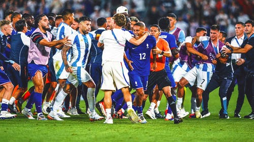 NEXT Trending Image: Fight breaks out after France beats Argentina to reach men's soccer semis at Olympics
