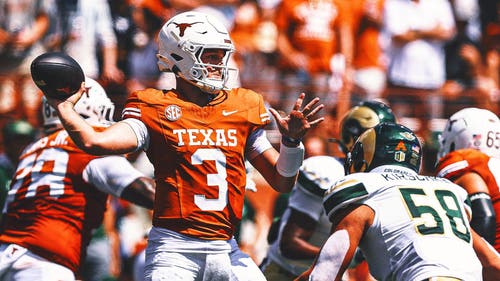 COLLEGE FOOTBALL Trending Image: Quinn Ewers throws 3 TD passes to help No. 4 Texas roll over Colorado State 52-0 in opener