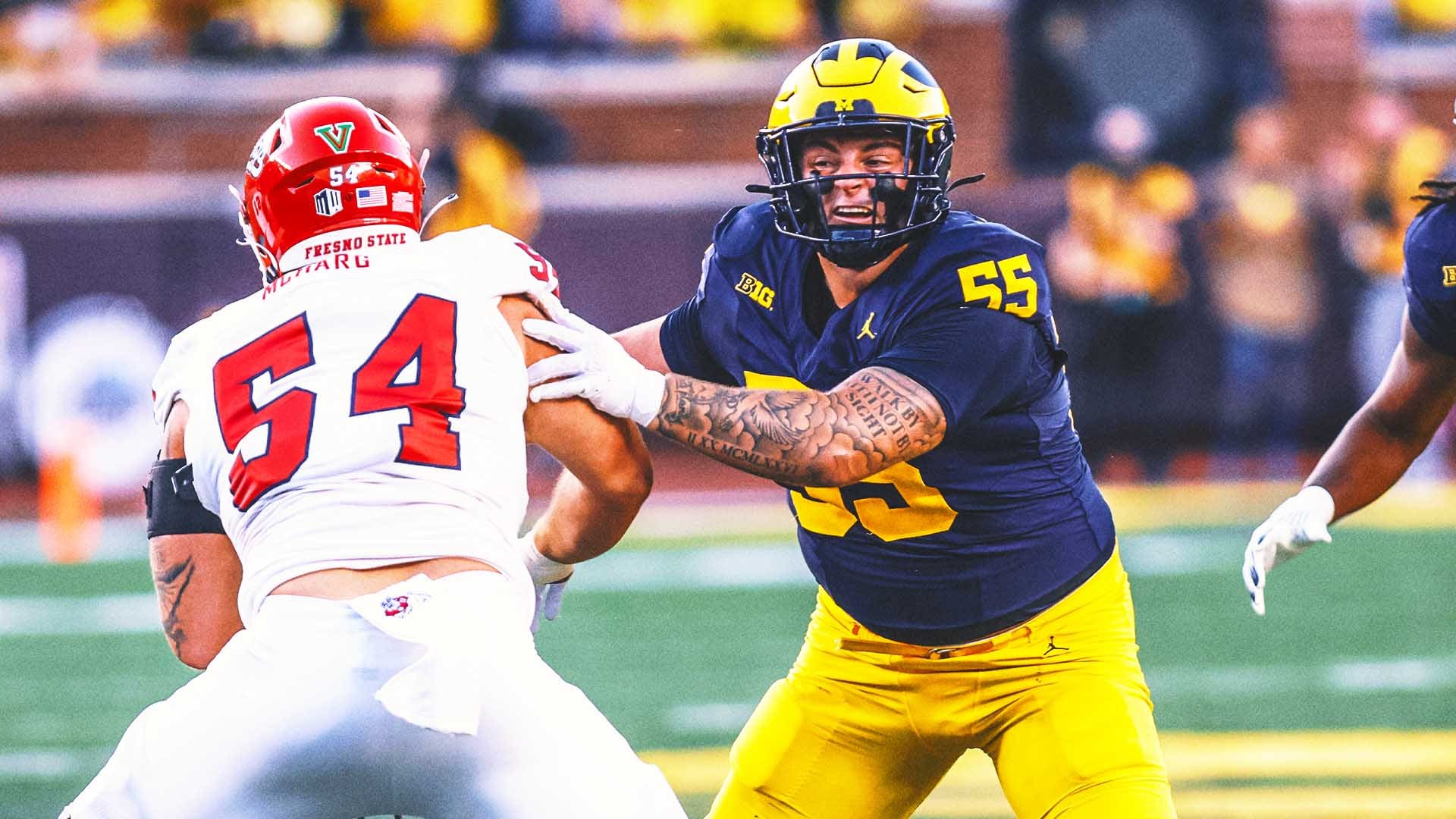 Mason Graham is one of the few blue chip talents in this class, boasting a rare combination of size, strength and agility. (Getty Images)