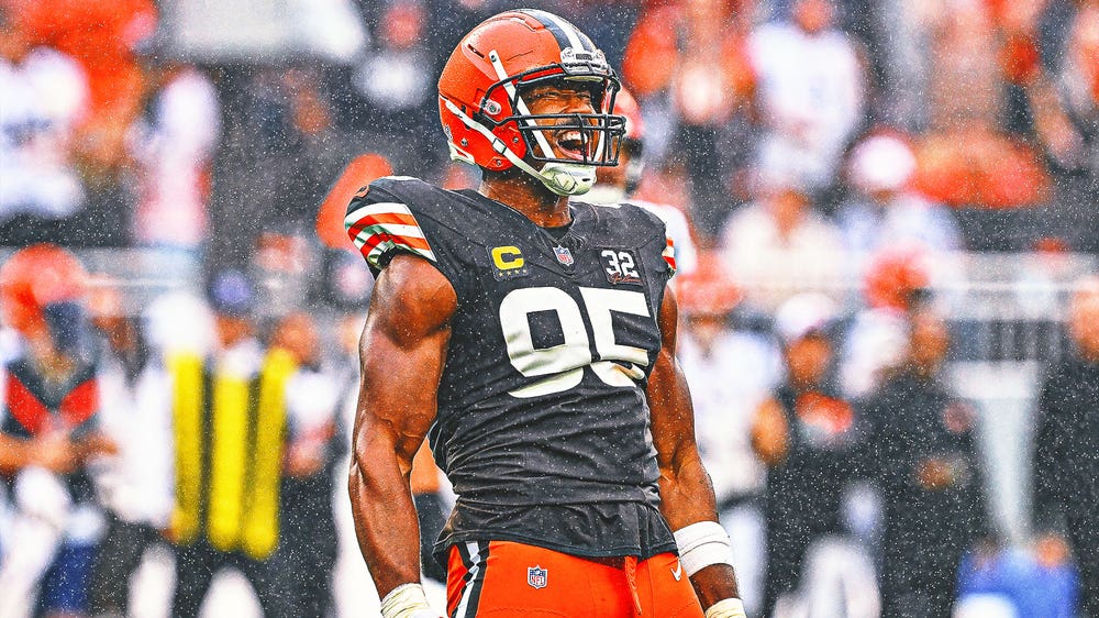 Browns All-Pro DE Myles Garrett listed as 'day to day' after undergoing foot MRI