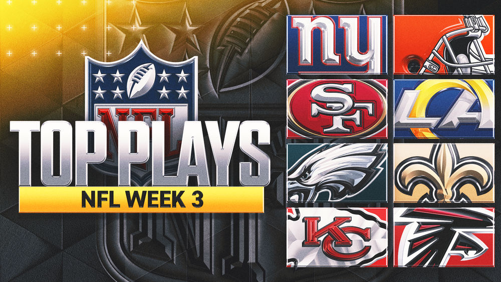 NFL Week 3 top plays: Highlights from Chiefs-Falcons, Eagles-Saints, Rams-49ers and more