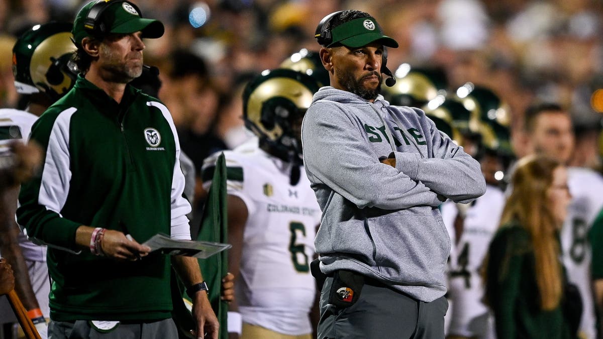 Colorado State head coach Jay Norvell during last season's rivalry loss to Colorado. (Photo by Dustin Bradford/Getty Images)