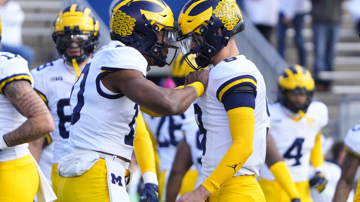 Alex Orji entered the 2024 season in a quarterback competition for the chance to replace J.J. McCarthy. (Photo by Gregory Fisher/Icon Sportswire via Getty Images)