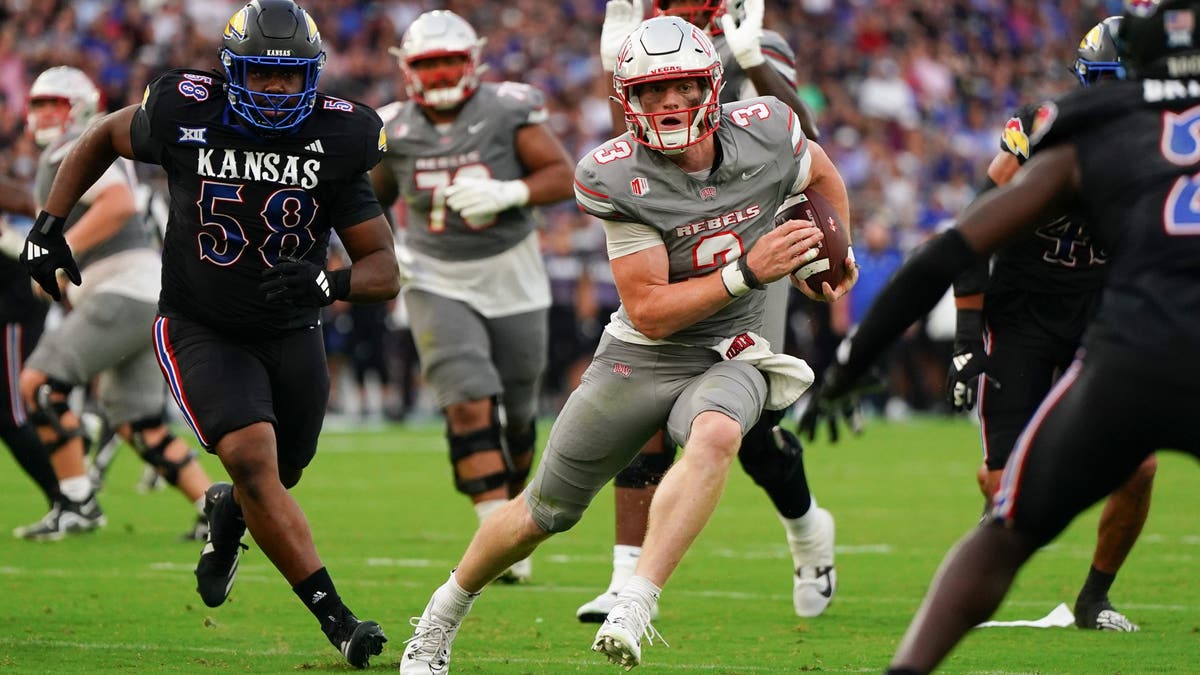 Matthew Sluka led UNLV to an upset win over Kansas earlier in September.