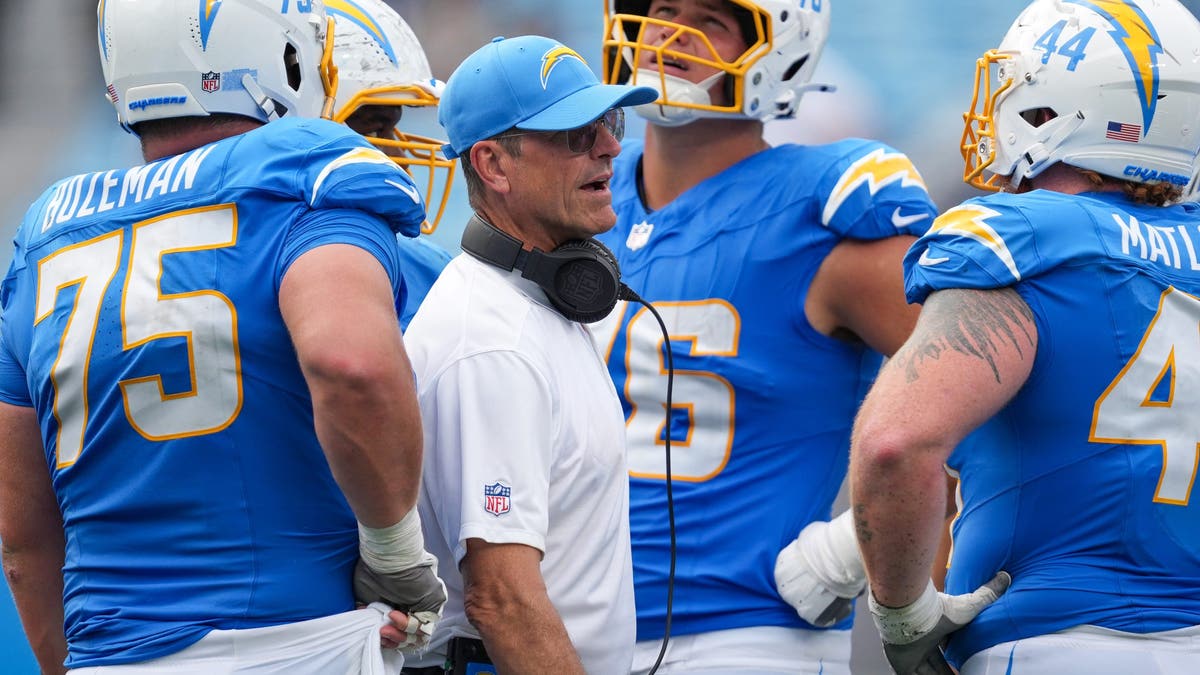 Head coach Jim Harbaugh has his Chargers off to a 2-0 start, with a date against the Steelers in Week 3.