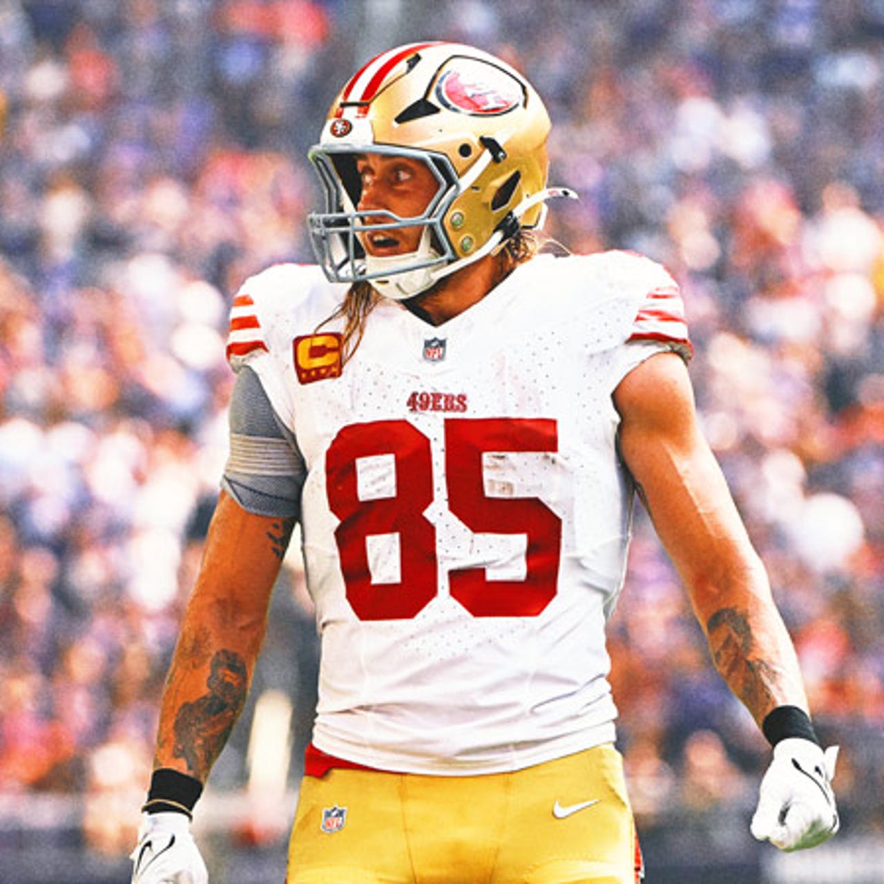 49ers All-Pro tight end George Kittle listed out for game vs. Rams | FOX  Sports