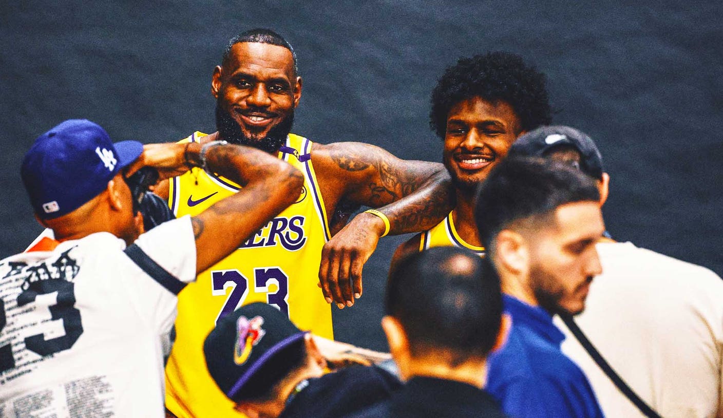 LeBron James revitalized by playing alongside his son Bronny