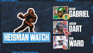 Next Story Image: 2024 Heisman Watch: Dillon Gabriel, Jaxson Dart, Cam Ward top the list