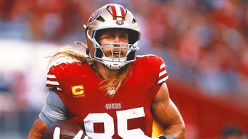 49ers TE, ex-Iowa star George Kittle wears Brock Purdy's Iowa State helmet after losing bet